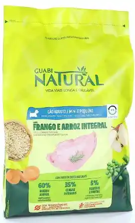 Guabi Natural Perro Adulto Raza Mini Y Pequeña Sabor Pollo Y Arroz Integral 1kg