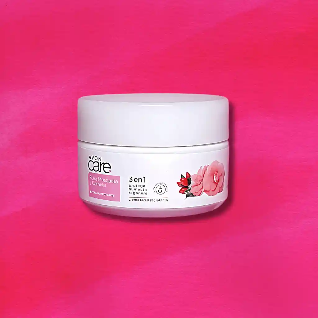 Crema Facial Hidratante 3 En 1 Rosa Mosqueta Y Camelia Avon Care 75 G