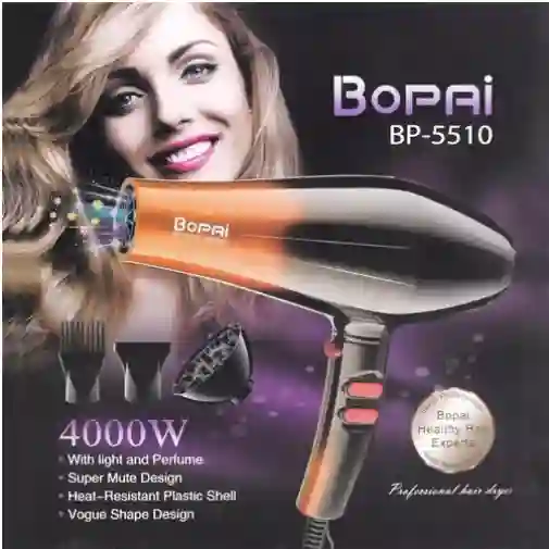 Secador De Pelo Bopai Bp 5510 Para El Cabello Bopai 4000w