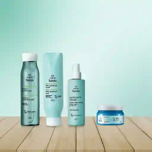 Kit Natura Tododía Hidratación (shampoo, Acondicionador, Spray Hidratante Y Mascara Concentrada)