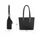 Bolso Cartera Mujer Dama Karla Chacon Ref Gady Color Negro