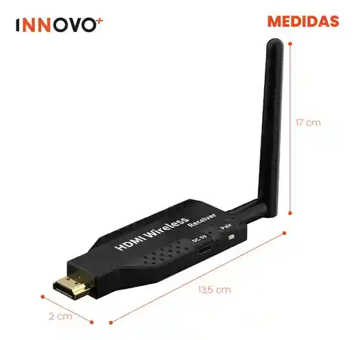 Transmisor Hdmi Inalámbrico Receptor Emisor 50 Metros