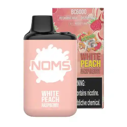 Noms White Peach Raspberry 6000puffs – Desechable