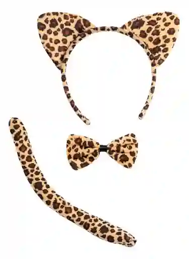 Kit Diadema Leopardo Halloween