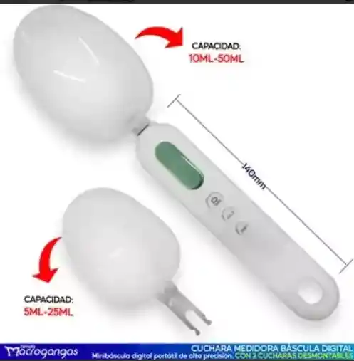 Cuchara Medidora Báscula Gramera Digital Lcd Multifuncional