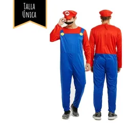 Disfraz Halloween Adulto Mario Bros Talla Única