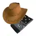 Sombrero Vaquero Con Pañoleta Negra