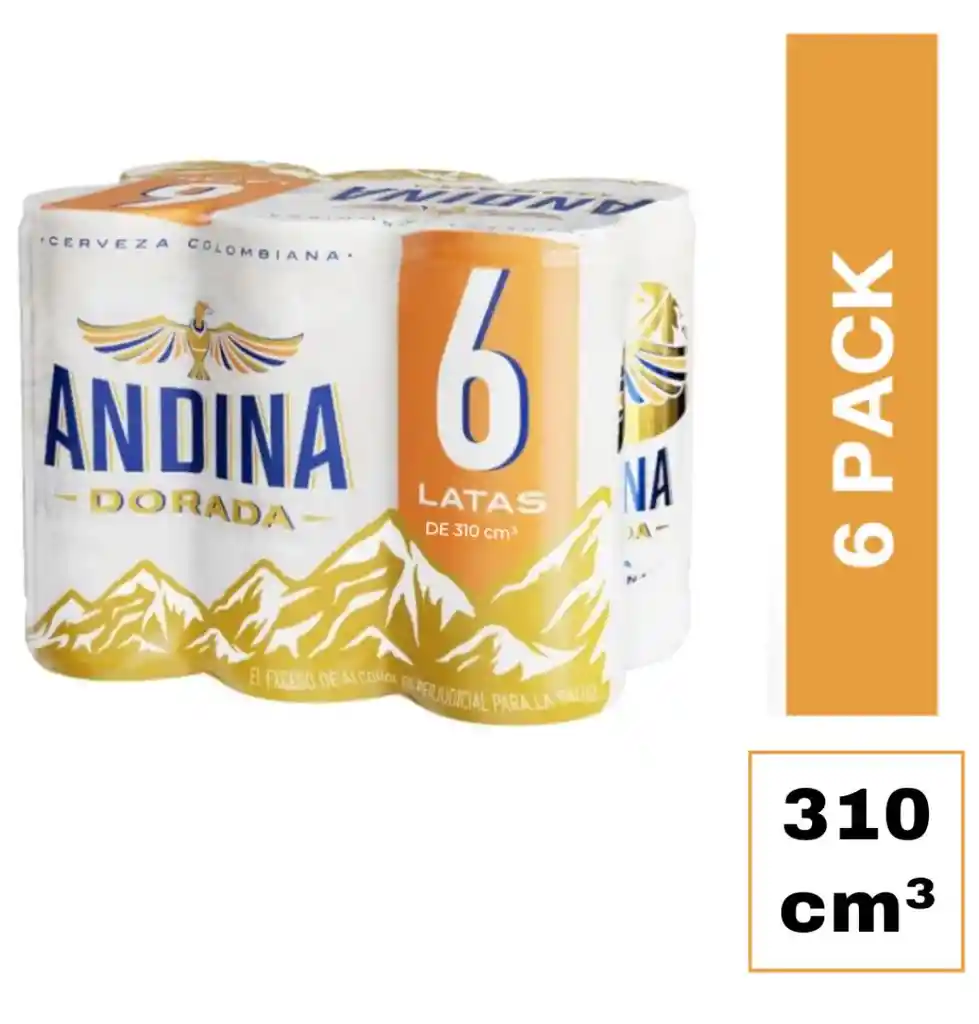 Andina Dorada Pack Cerveza 310 Ml X 6