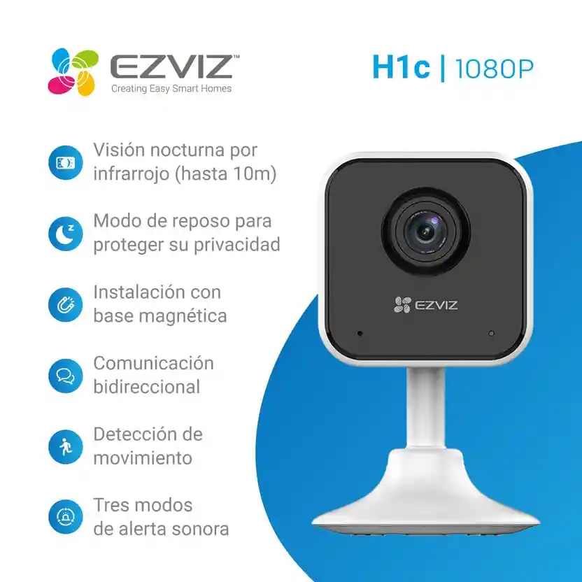 Cámara Inteligente Ezviz H1c 2mp 1080p Interior