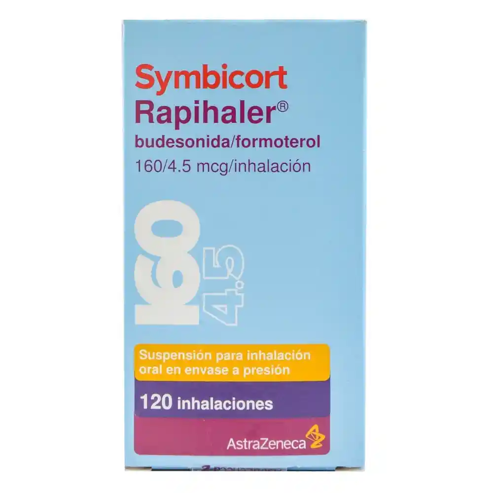 Symbicort Rapihaler 160/4.5 Mcg/inhalación 120 Inhalaciones