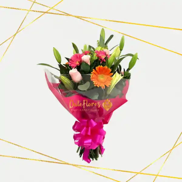 Bouquet De Gerberas Y Lirios
