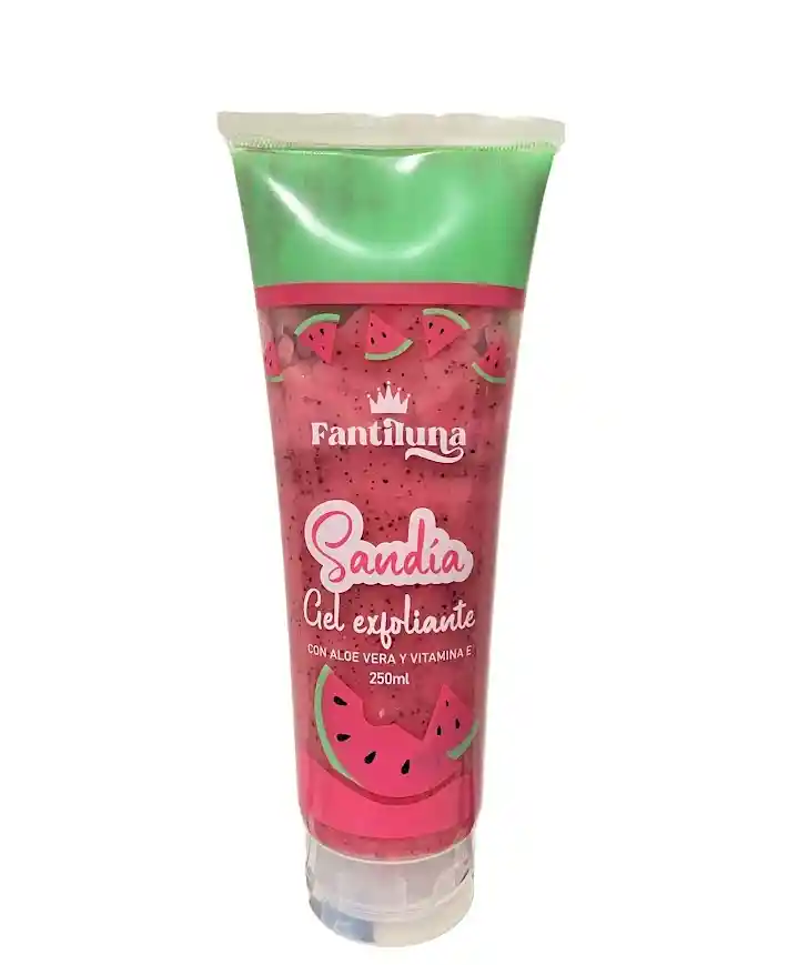 Gel Exfoliante Fantiluna Sandía Con Aloe Vera Y Vitamina E 250 Ml