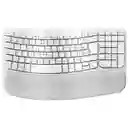 Teclado Inalámbrico Ergonómico Logitech Wave Keys Blanco (español)