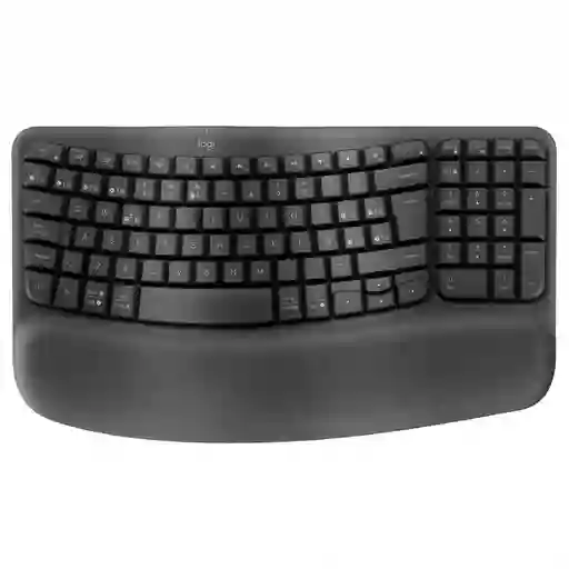 Teclado Inalámbrico Ergonómico Logitech Wave Keys Negro (español)