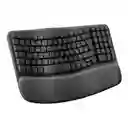 Teclado Inalámbrico Ergonómico Logitech Wave Keys Negro (español)