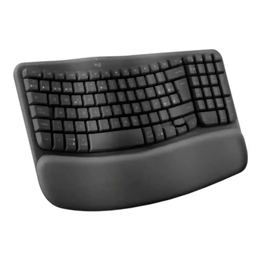 Teclado Inalámbrico Ergonómico Logitech Wave Keys Negro (español)