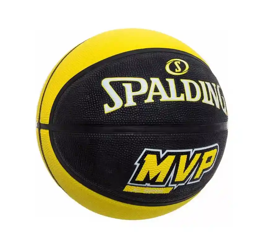 Balón Basketball Nba Spalding Baloncesto Mvp #7 Caucho - Amarillo