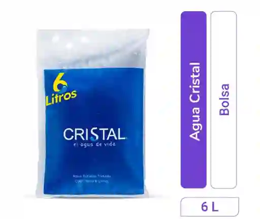 Agua Cristal Bolsa 6 Lt