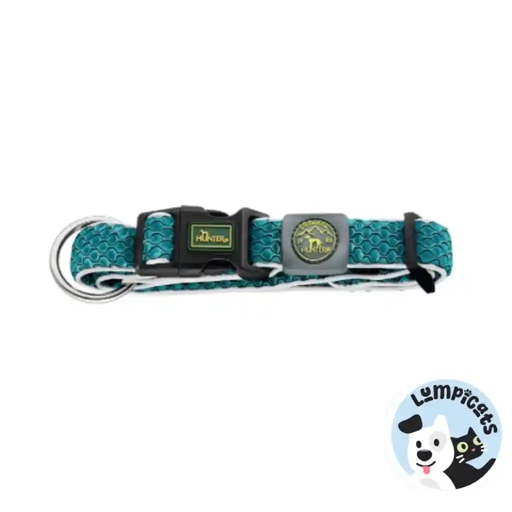 Hunter Dog Hilo Vb Collar 33-50 Cm M-l Turquesa