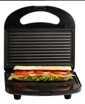 Sanduchera Panini Kalley K-smp200n Color Negro