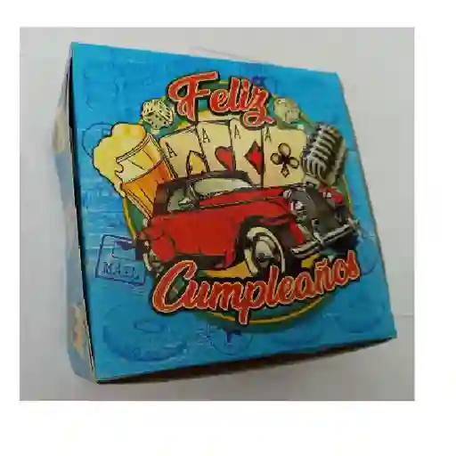 Caja Empaque Pequeño Cumpleaños Masculino Diseños Surtidos