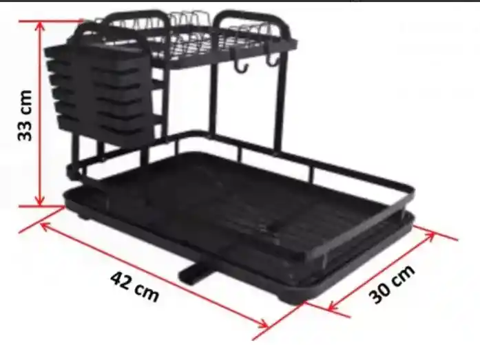 Escurridor Vajilla Mj-2042 Organizador Loza Mesón Cocina