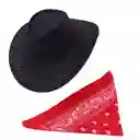 Sombrero Vaquero Con Pañoleta Disfraz