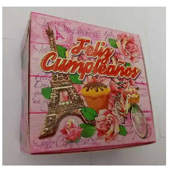 Caja Empaque Pequeño Feliz Cumpleaños Femenino