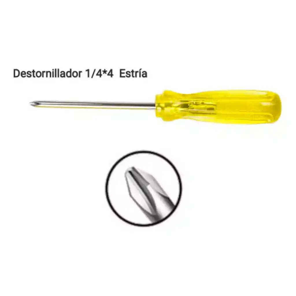 Destornillador De Estrella 1/4 X4 Diesel Tools