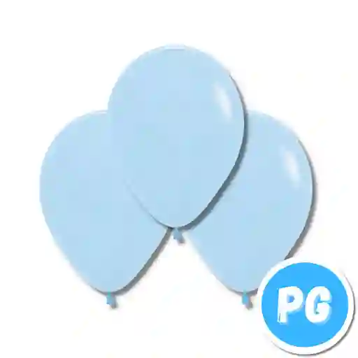 Paquete De Bomba Plastica R12 30cm X10 Unds Azul Claro