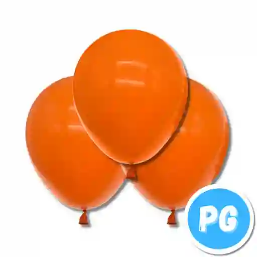 Paquete De Bomba Plastica R12 30cm X10 Unds Naranja