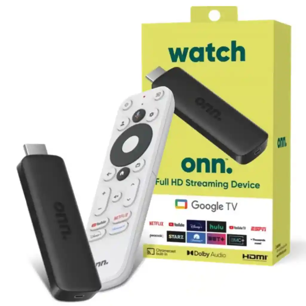 Watch Onn Full Hd Streaming Device Con Google Tv Control Remoto De Voz