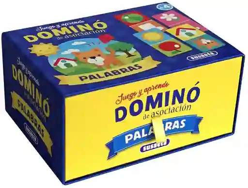 Juego Didácticos Dominó De Asociación De Palabras Para Niños