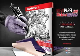 Papel Hectografico Hekto Tattoo 2166 Oficio X 5 Hojas