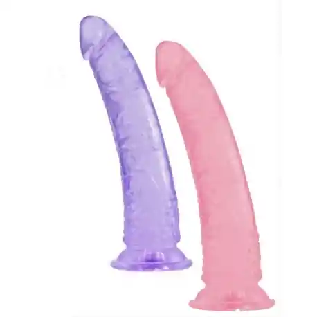 Dildo Realista Jelly Copa Succion