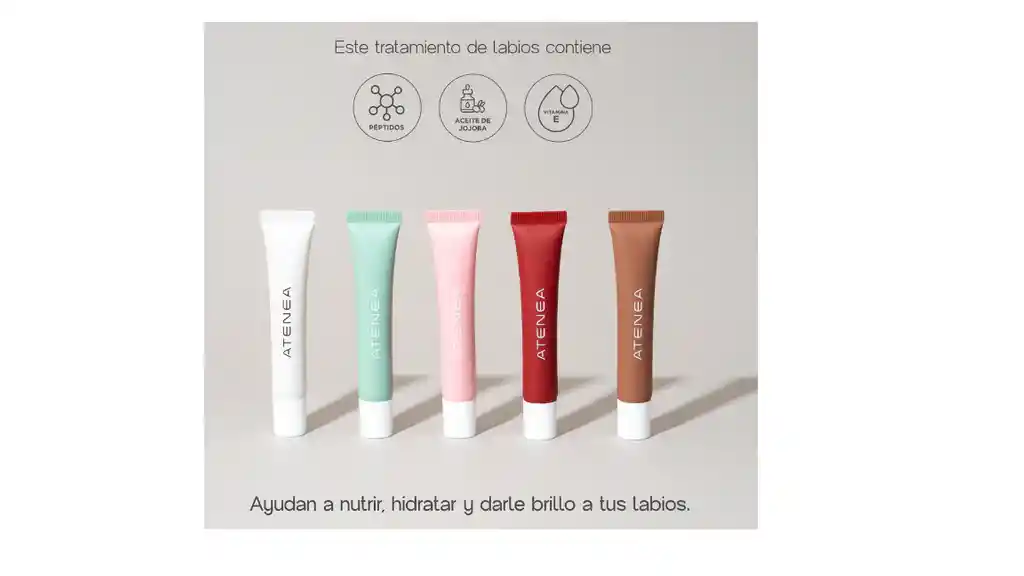 Lip Balm Con Peptidos Tono Sweetvainilla Atenea