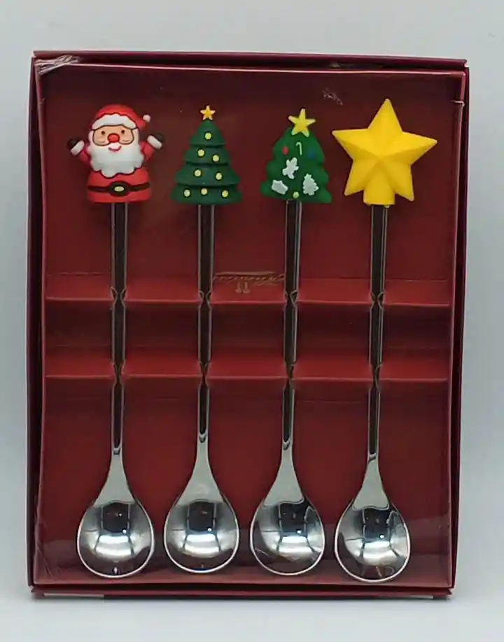 Set De Cucharas Navideñas