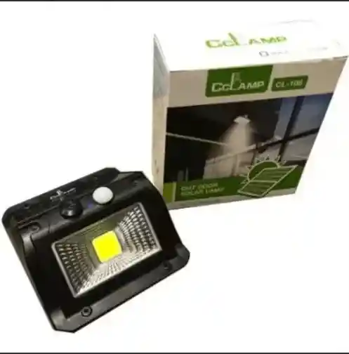 Lampara Reflector De Pared Panel Solar Luz Blanca Cl-108