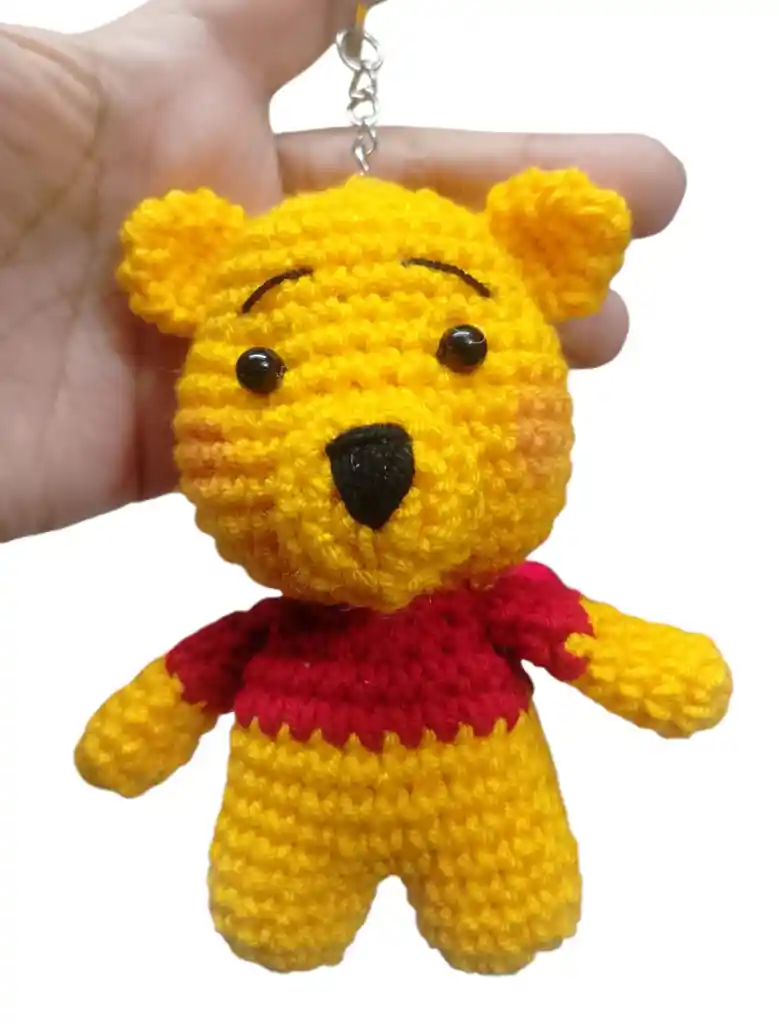 Muñeco Winnie Pooh Amigurumi Llavero Amigurumi Winnie Pooh