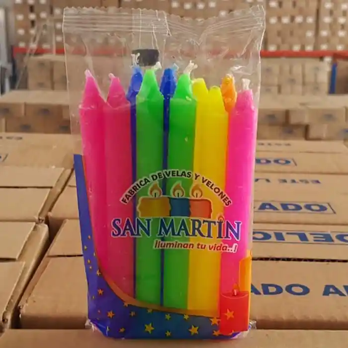 Velas San Martin Paquete X 10 Unidades