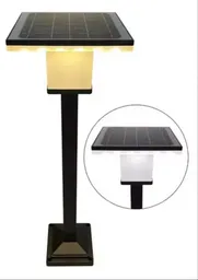 Lámpara Solar Led De Poste Batería Integrada Impermeable