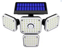 Lampara Solar Lf-1765a Sensor Movimiento Control Modos Luz