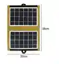 Panel Solar Plegable Cl-670 Carga Celular Puerto Usb6v