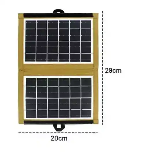 Panel Solar Plegable Cl-670 Carga Celular Puerto Usb6v