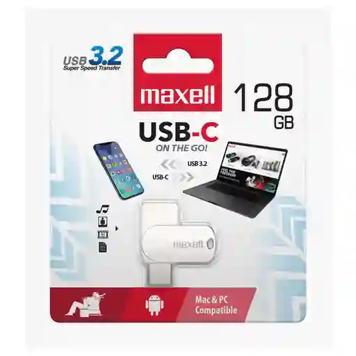 Memoria Usb Otg 128gb 3.0 Tipo C (usb A Hembra)
