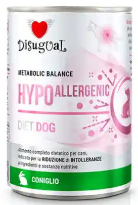 Disugual Lata Hipoalergénica Para Perros Sabor A Conejo