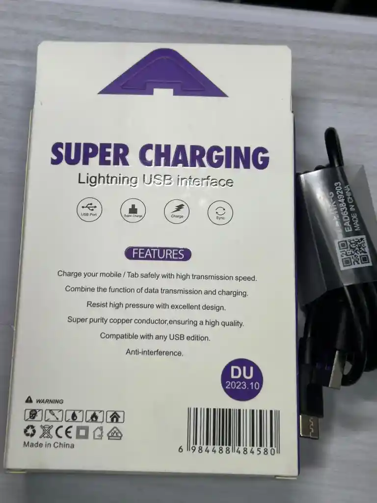 Cable Tipo Usb Tipo C 5a 1 Mt Carga Rapida