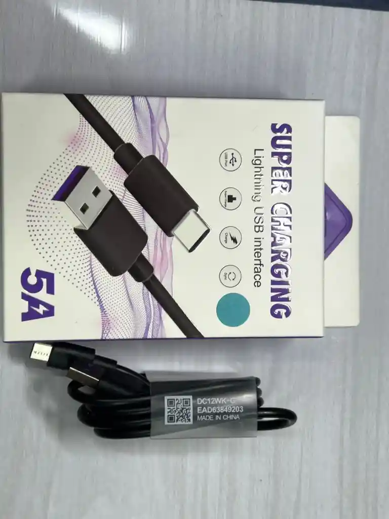Cable Tipo Usb Tipo C 5a 1 Mt Carga Rapida