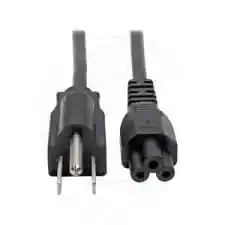 Cable De Poder Tipo Trebol ,pc,imprsora,tv