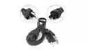 Cable De Poder Tipo Trebol ,pc,imprsora,tv